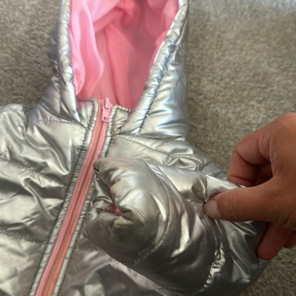 Toddler Body Glove Metallic Winter Puffer Jacket for Cold Weather Girls 2T - Picture 2 of 12